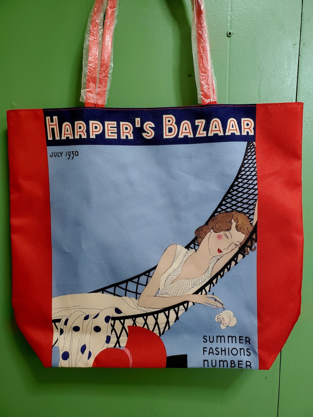 Estee Lauder Tote with Vintage Harper's Bazaar Print